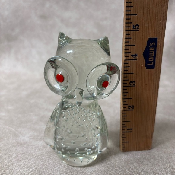 Murano Style Glass Owl, Glass Owl Figurine, - Picture 4 of 4